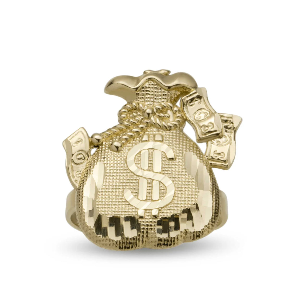 14k Big Money Bag Ring(New)