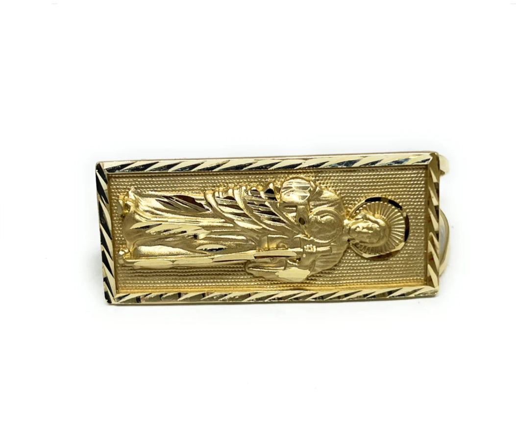 14k Saint Jude Double Finger Ring