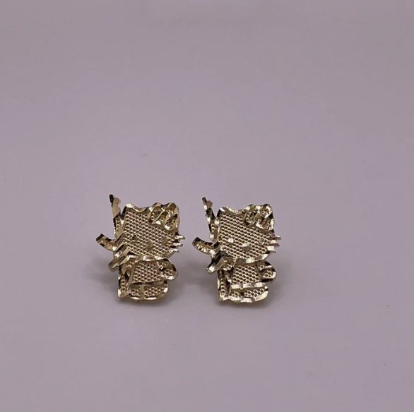 14k hello kitty earrings