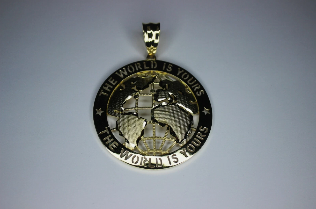 14k World Is Yours Pendant (NEW)