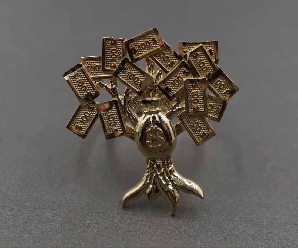 14k Money Tree Ring