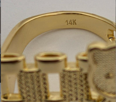 14k hello kitty ring