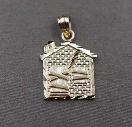 14k Trap House pendant