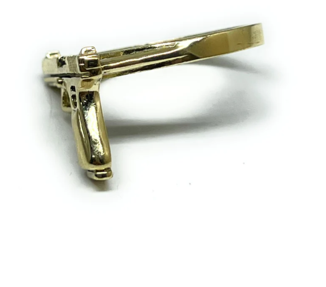 14K Pistol Ring (NEW)