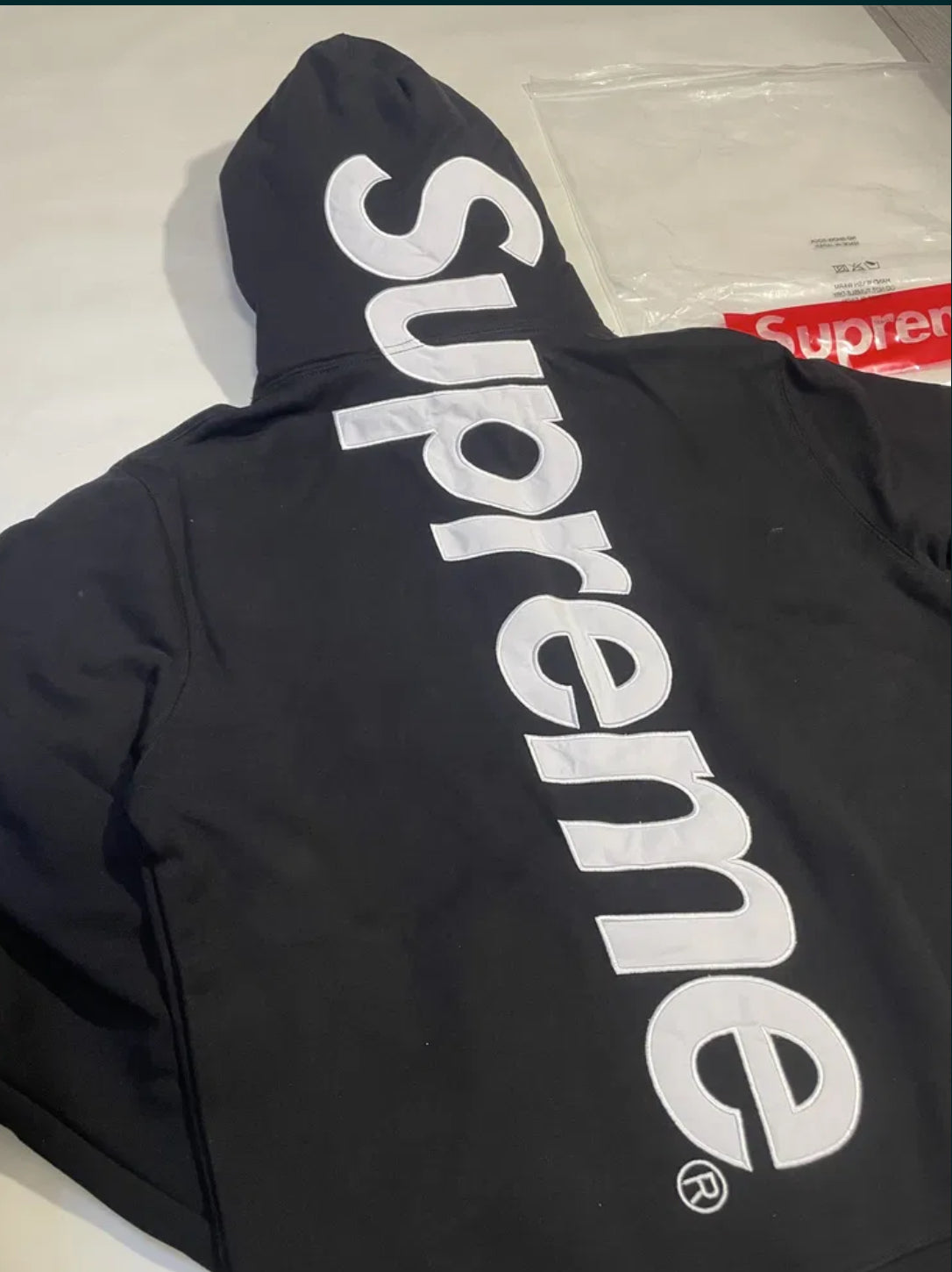 Supreme black hoodie