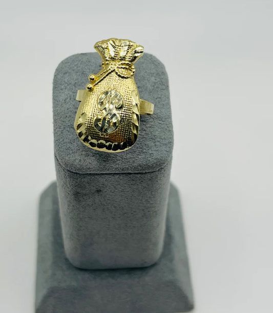14k Money Bag Ring (NEW)