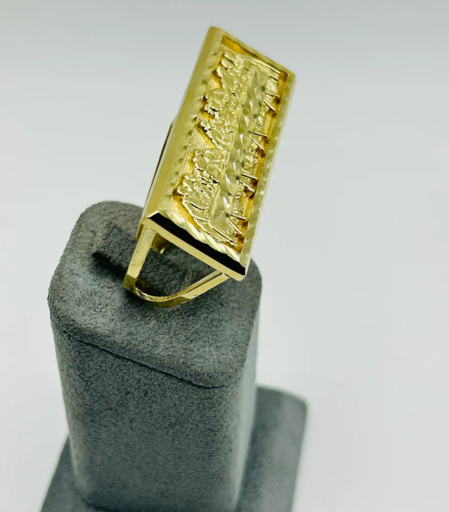 14k Last Supper Double Finger Ring (NEW)