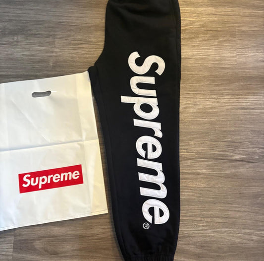 Supreme black sweats