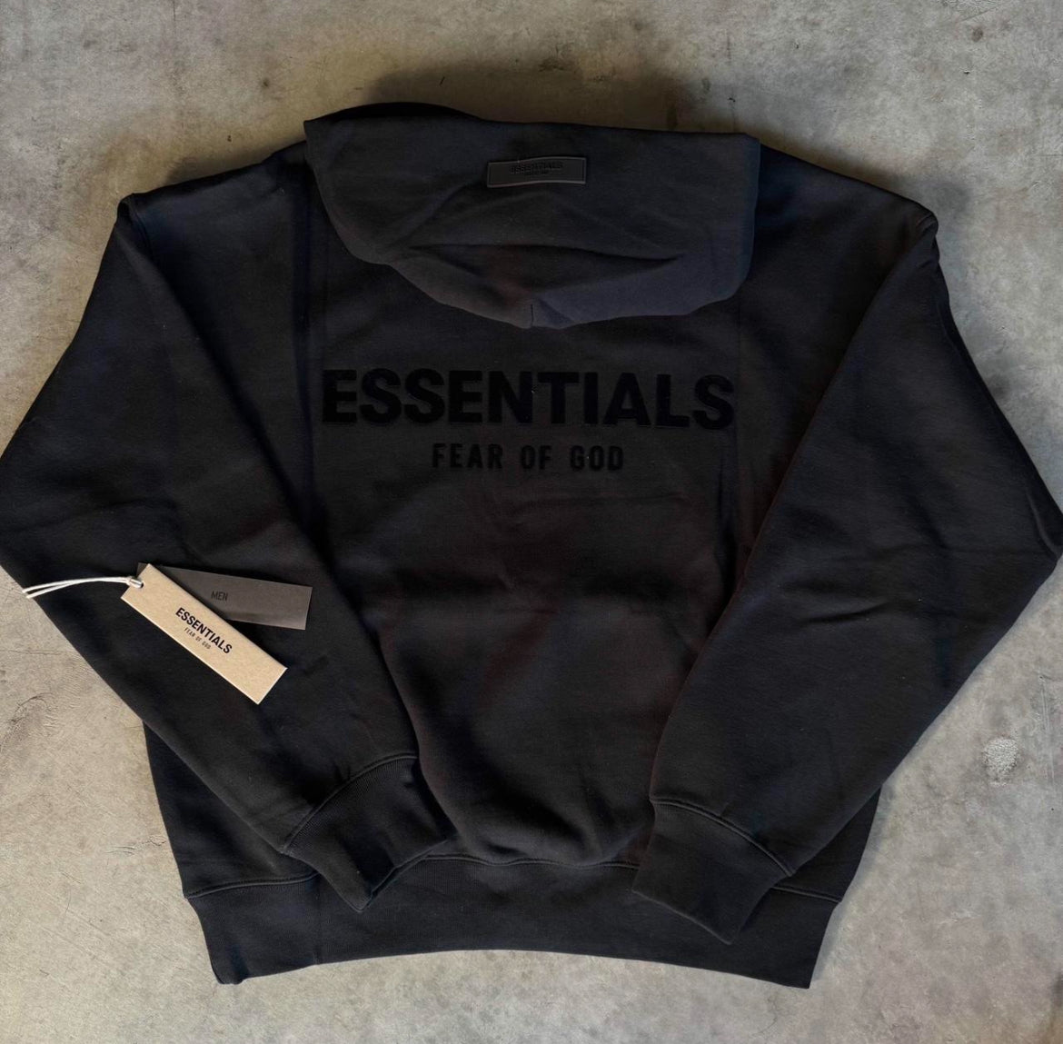 Essentials black hoodie