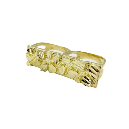 18k Gold nugget ring