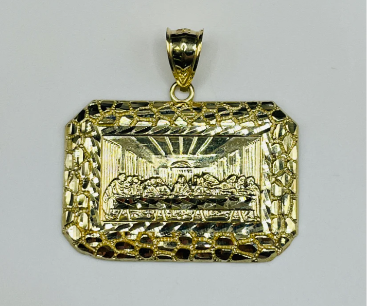 18k last supper pendant