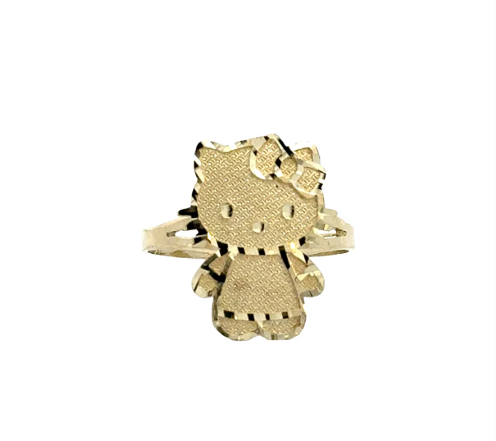 14k Hello kitty ring