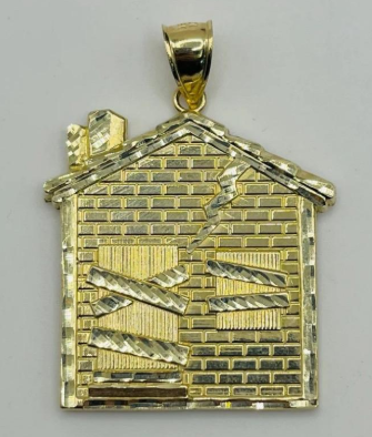 14k Trap House Pendant