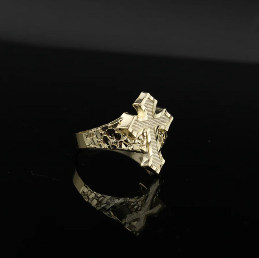 14k Cross Ring