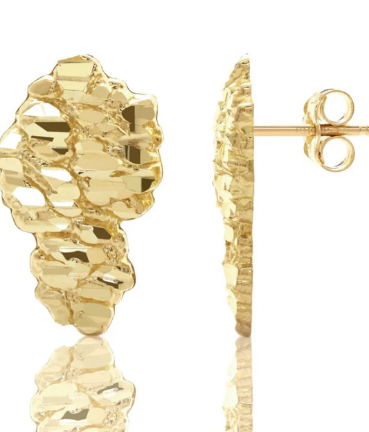 10k Nugget Earrings "NEW"