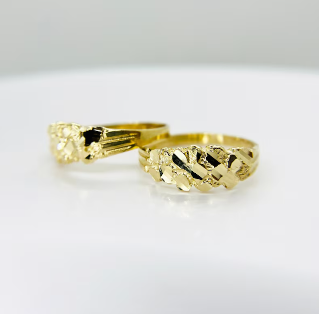 14k Skinny Nugget Ring (14k Stamp)