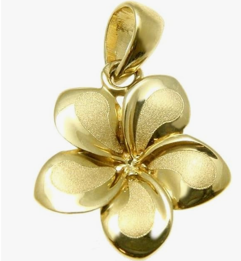 14k Flower Pendant (Includes chain)
