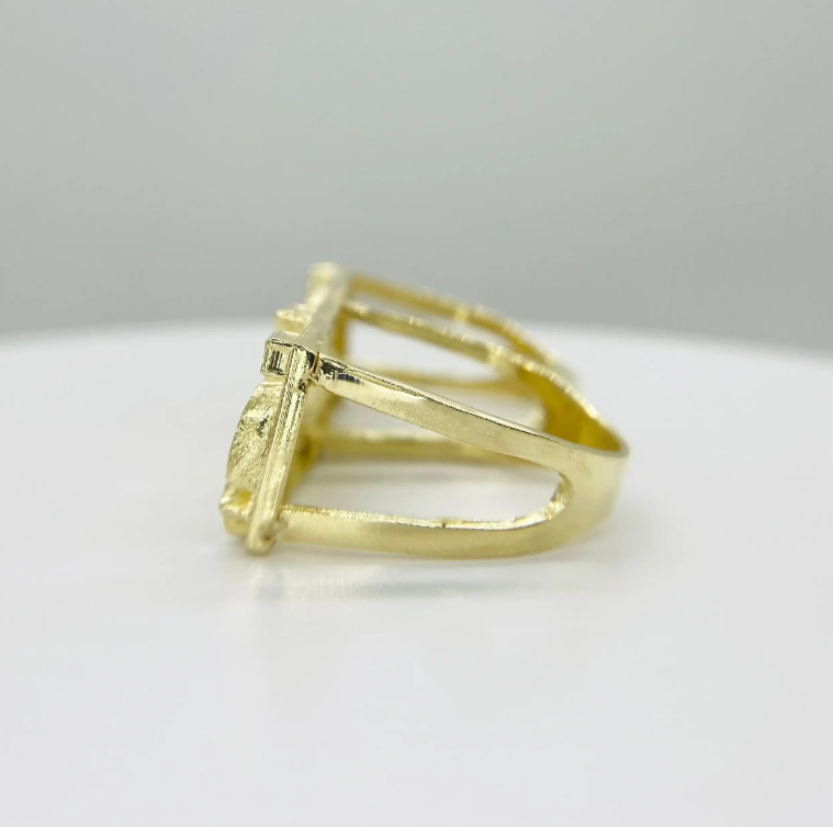 18k Gold nugget ring
