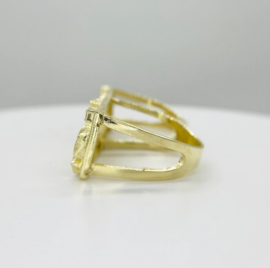 18k Gold nugget ring