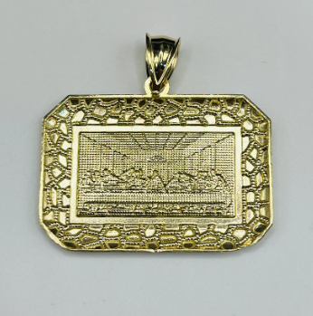 18k last supper pendant