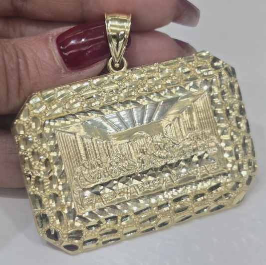 18k last supper pendant