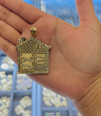 14k Trap House Pendant
