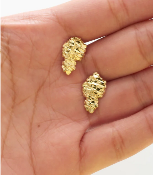 10k Nugget Earrings "NEW"