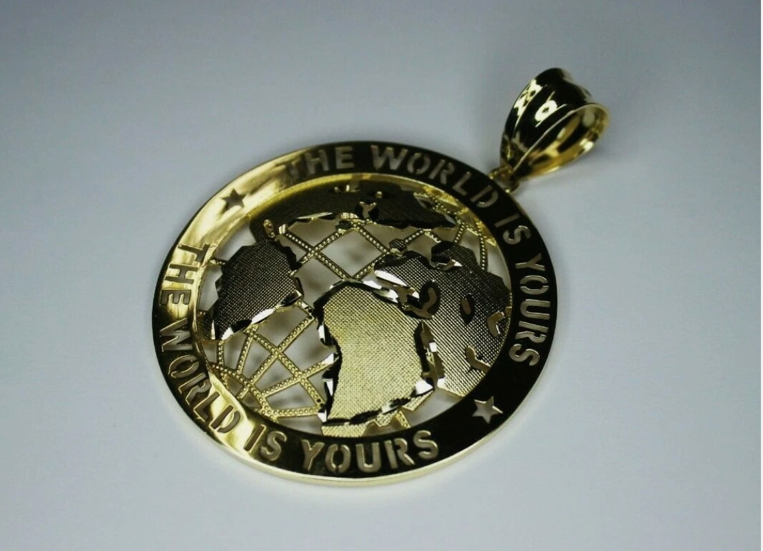 14k World Is Yours Pendant (NEW)