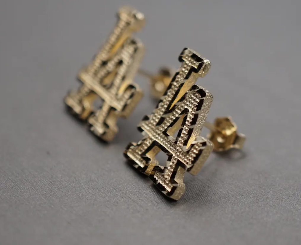 14k LA earrings (NEW)
