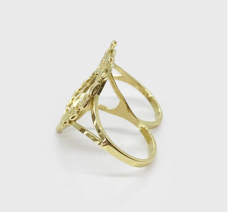 14K HEART RING