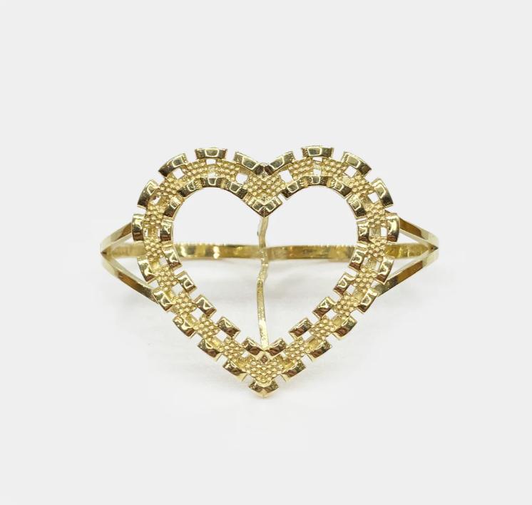 14K HEART RING