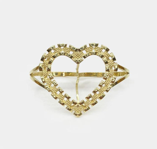 14K HEART RING